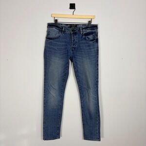 NEUW‎ Mens Iggy Skinny Jeans Nieuwlandstraat Button Fly Denim Pants Size 32 x 32